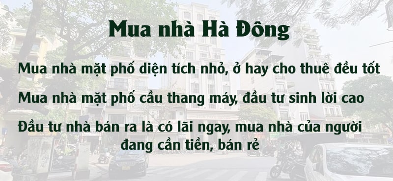 Mua nhà ở quận Hà Đông, sổ đỏ chính chủ, mua đầu tư tương lai sinh lời cao