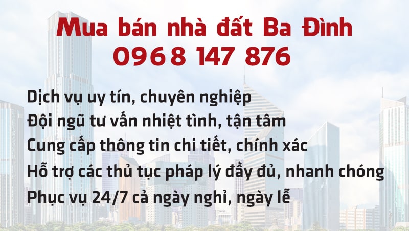 Mua bán nhà đất Ba Đình