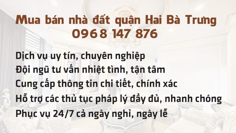 Mua nhà quận Hai Bà Trưng, Tìm nhà đẹp, giá rẻ, đầy đủ tiện ích