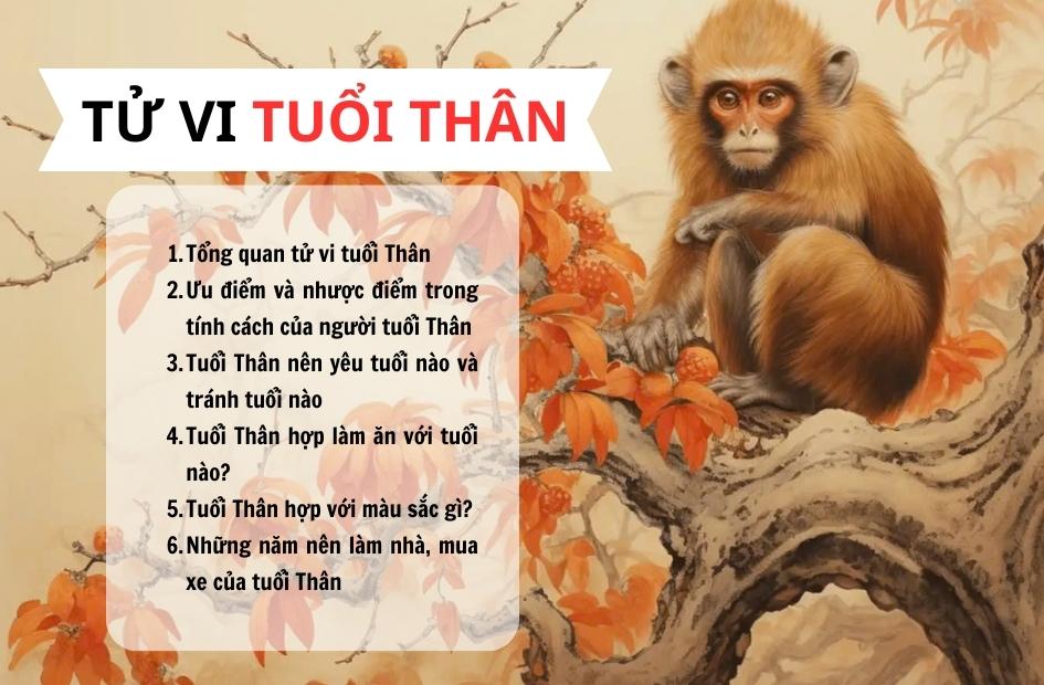 Tử vi tuổi Thân, đọc cẩn thận để nắm vững bí quyết hút tài lộc, tình duyên và thành công