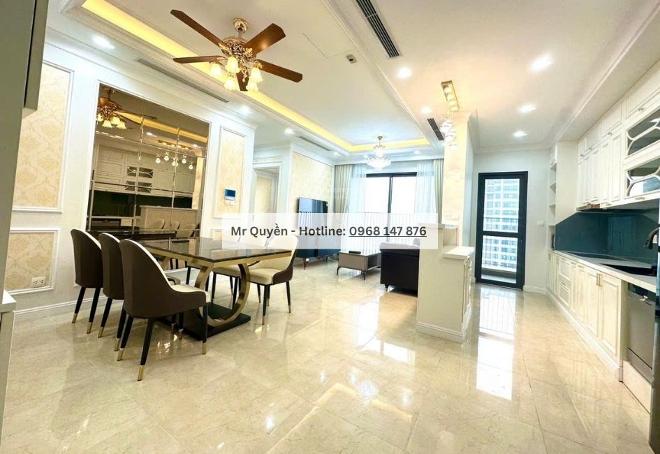 Cho thuê chung cư 3 phòng ngủ khu Trần Duy Hưng, giá chỉ 23 triệu/tháng, diện tích 90m2, căn góc rộng rãi thoáng mát