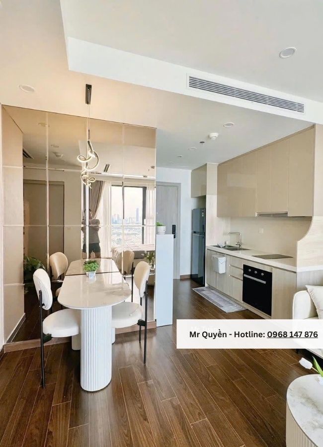 Cho thuê căn hộ ở tại Tây Mỗ, giá chỉ 10,5 triệu/tháng, thuộc tòa Mas B Vinhomes Smart City, ở sang, full nội thất, view cực thoáng